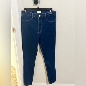 Zara high rise ankle super Skinny Jeans